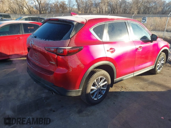 2022 Mazda CX-5 2.5 S Preferred Package with VIN JM3KFBCM2N1547930, listed as a IAAI auction lot 41325374 with 53,004 mi miles. Bid and sale history available at carsss.com. Image 4.