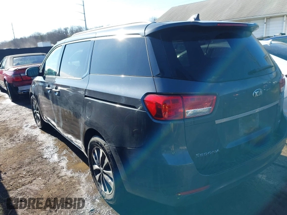 2016 Kia Sedona EX with VIN KNDMC5C11G6140723, listed as a IAAI auction lot 41430752 with 175,981 mi miles. Bid and sale history available at carsss.com. Image 3.