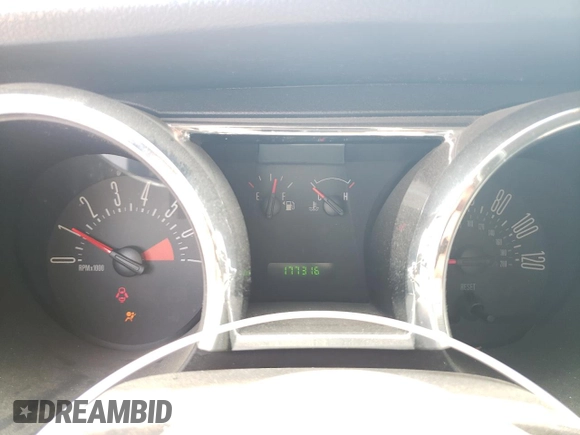 2007 Ford Mustang Deluxe with VIN 1ZVFT80NX75315328, listed as a Copart auction lot 58663295 with 177,316 mi miles and Salvage title. Bid and sale history available at DreamBid. Image 9.