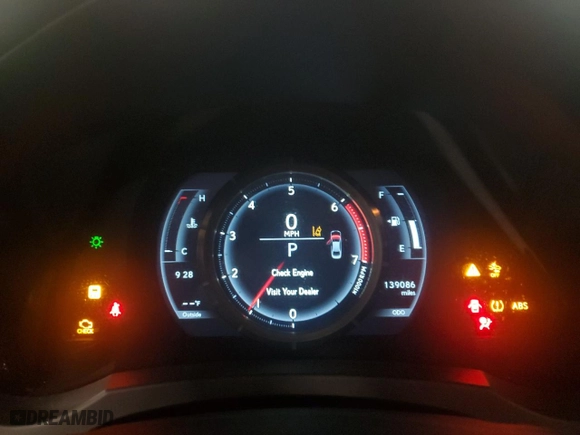 2017 Lexus IS with VIN JTHBA1D28H5046356, listed as a Copart auction lot 44328065 with 139,086 mi miles and Clean Title. Bid and sale history available at carsss.com. Image 9.