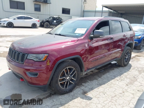 2017 Jeep Grand Cherokee Trailhawk with VIN 1C4RJFLG3HC699828, listed as a IAAI auction lot 42135444 with 98,596 mi miles and . Bid and sale history available at DreamBid. Image 17.