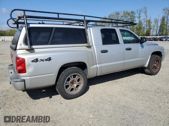 2007 Dodge Dakota SLT with VIN 1D7HW48K67S137401, listed as a Copart auction lot 53664505 with 182,862 mi miles and Clean Title. Bid and sale history available at carsss.com. Image 3.