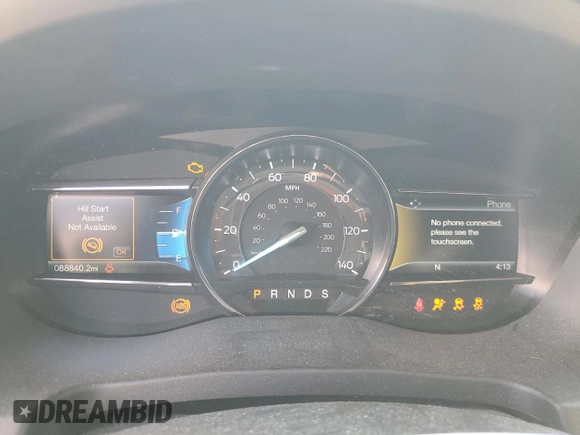 2017 Ford Explorer XLT with VIN 1FM5K7D89HGD36253, listed as a Copart auction lot 58910615 with 88,840 mi miles and Salvage title. Bid and sale history available at DreamBid. Image 9.
