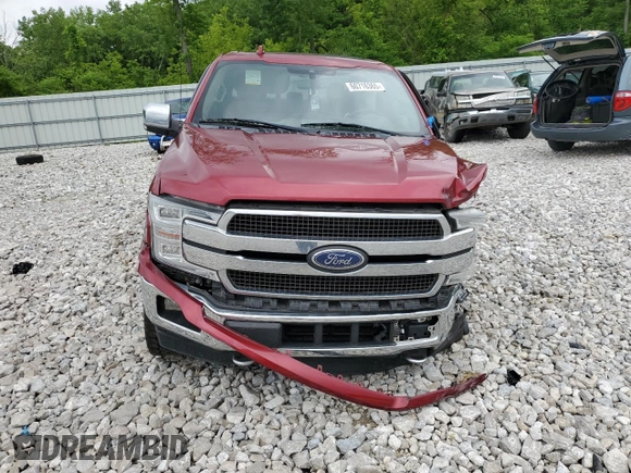 2018 Ford F-150 XL with VIN 1FTEW1EG7JFC04065, listed as a Copart auction lot 60716365 with 150,355 mi miles and Salvage title. Bid and sale history available at DreamBid. Image 5.