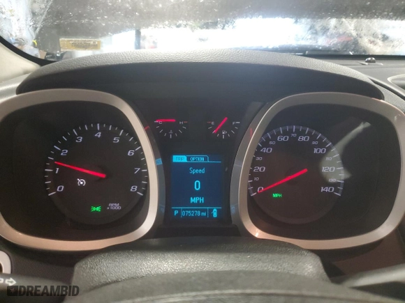 2016 Chevrolet Equinox LT with VIN 2GNFLFEK8G6297168, listed as a Copart auction lot 48068495 with 75,278 mi miles and Salvage Title. Bid and sale history available at carsss.com. Image 9.