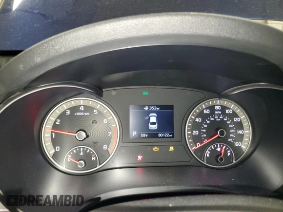 2019 Kia Optima S with VIN 5XXGT4L30KG289823, listed as a Copart auction lot 53204805 with 80,122 mi miles and Salvage Title. Bid and sale history available at carsss.com. Image 9.