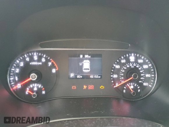 2020 Kia Soul LX with VIN KNDJ23AU1L7103859, listed as a Copart auction lot 48561715 with 62,152 mi miles and Salvage Title. Bid and sale history available at carsss.com. Image 9.