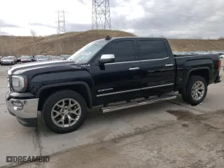2017 GMC Sierra 1500 SLT with VIN 3GTU2NEC9HG155066, listed as a Copart auction lot 51842305 with 114,834 mi miles and Salvage Title. Bid and sale history available at carsss.com. Image 1.