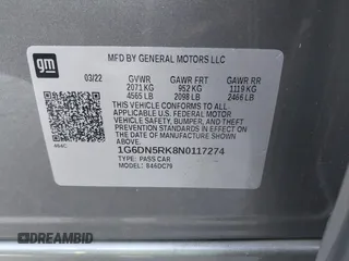 2022 Cadillac CT5 Premium Luxury z VIN 1G6DN5RK8N0117274, wystawiony jako IAAI lot #40798383 z przebiegiem 28 848 mil mil oraz . Historia ofert i sprzedaży dostępna na DreamBid. Obrazek 9.