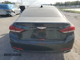 2015 Hyundai Genesis 3.8L with VIN KMHGN4JE6FU098529, listed as a Copart auction lot 76175104 with 0 mi miles and Salvage Title. Bid and sale history available at carsss.com. Image 6.
