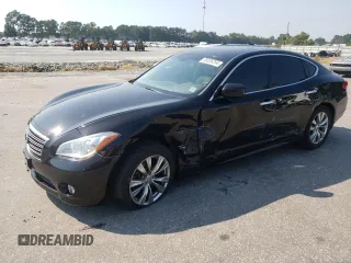 2012 Infiniti M37 with VIN JN1BY1AR2CM395741, listed as a Copart auction lot 69326254 with 126,300 mi miles and Salvage Title. Bid and sale history available at carsss.com. Image 1.