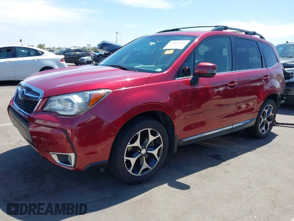 2015 Subaru Forester 2.0XT Touring with VIN JF2SJGWC9FH579887, listed as a IAAI auction lot 41999214 with 147,882 mi miles. Bid and sale history available at carsss.com. Image 2.
