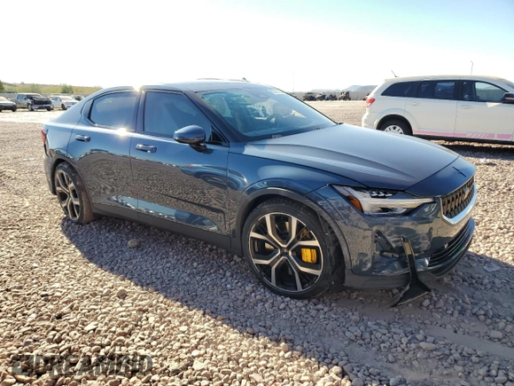 2022 Polestar 2 with VIN LPSED3KA6NL055049, listed as a Copart auction lot 87434224 with 24,421 mi miles and Salvage Title. Bid and sale history available at carsss.com. Image 4.