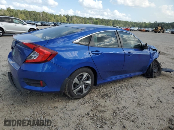 2020 Honda Civic LX z VIN 2HGFC2F69LH602387, wystawiony jako Copart lot #51446375 z przebiegiem 51 595 mil mil oraz Szkoda całkowita • Salvage title. Historia ofert i sprzedaży dostępna na DreamBid. Obrazek 3.
