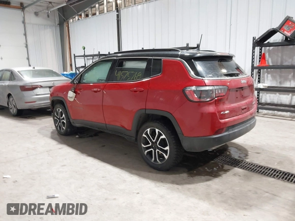 2023 Jeep Compass (RED) Edition with VIN 3C4NJDCN0PT514252, listed as a IAAI auction lot 41575768 with 25,156 mi miles and . Bid and sale history available at DreamBid. Image 3.