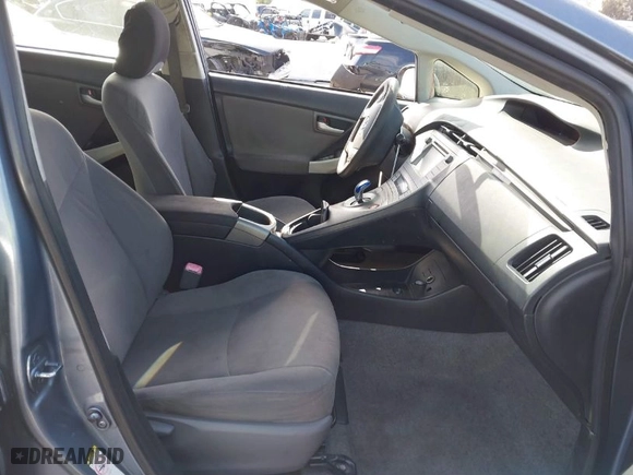 2012 Toyota Prius One with VIN JTDKN3DU9C1609255, listed as a IAAI auction lot 42031902 with 1 mi miles. Bid and sale history available at carsss.com. Image 5.