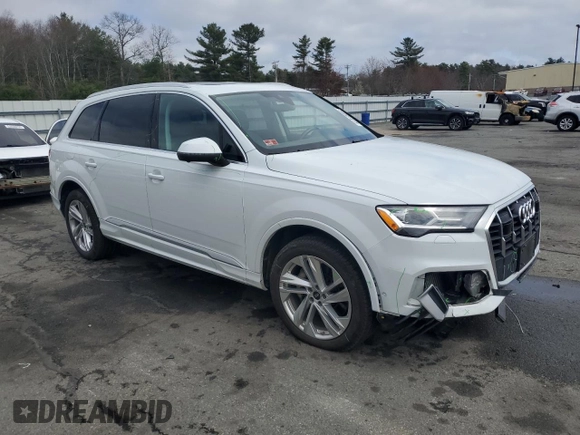 2022 Audi Q7 Premium Plus with VIN WA1LXBF75ND002720, listed as a Copart auction lot 54001815 with 54,677 mi miles and Salvage title. Bid and sale history available at DreamBid. Image 4.