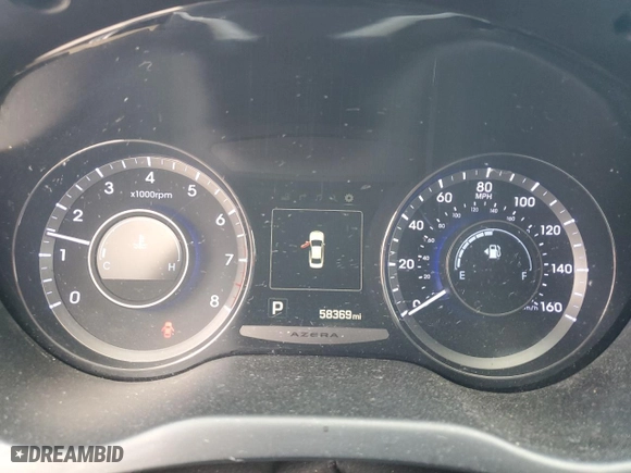 2015 Hyundai Azera Limited with VIN KMHFH4JG0FA434519, listed as a Copart auction lot 43418745 with 58,369 mi miles and Salvage Title. Bid and sale history available at carsss.com. Image 9.