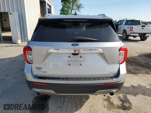 2022 Ford Explorer Limited with VIN 1FMSK8FHXNGA22256, listed as a Copart auction lot 55869995 with 102,919 mi miles and Salvage title. Bid and sale history available at DreamBid. Image 6.