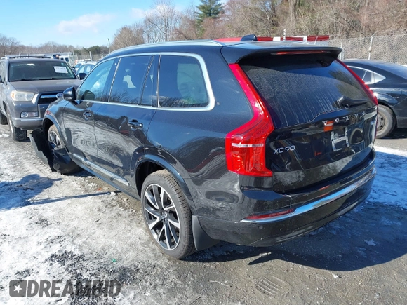 2024 Volvo XC90 Plus Bright Theme with VIN YV4062PE9R1172236, listed as a IAAI auction lot 41246801 with 9,673 mi miles. Bid and sale history available at carsss.com. Image 3.