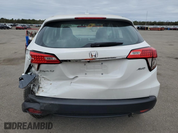 2021 Honda HR-V LX with VIN 3CZRU6H35MM754344, listed as a Copart auction lot 53804925 with 13,570 mi miles and Salvage Title. Bid and sale history available at carsss.com. Image 6.