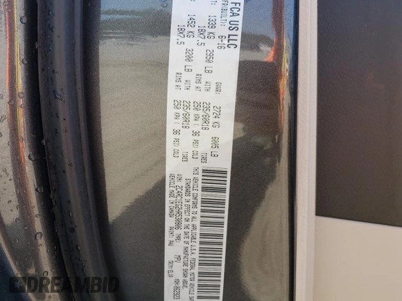 2017 Chrysler Pacifica Touring L Plus with VIN 2C4RC1EG2HR530806, listed as a Copart auction lot 51471914 with 108,550 mi miles and Salvage Title. Bid and sale history available at DreamBid. Image 13.