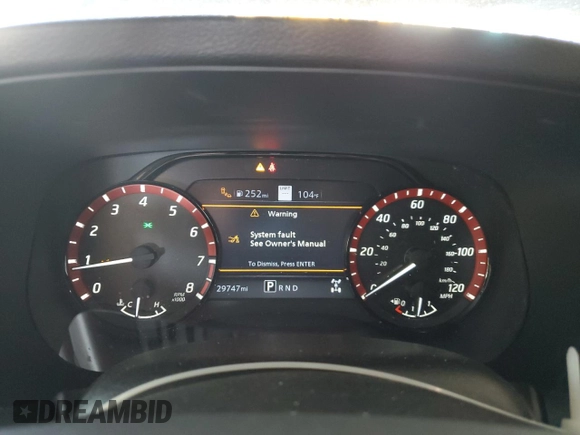 2022 Nissan Frontier SV with VIN 1N6ED1EK8NN663334, listed as a Copart auction lot 61857445 with 29,747 mi miles and Salvage title. Bid and sale history available at DreamBid. Image 9.