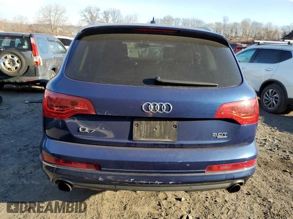2015 Audi Q7 3.0T Premium Plus with VIN WA1LGAFE4FD027621, listed as a Copart auction lot 72952952 with 74,810 mi miles. Bid and sale history available at carsss.com. Image 6.
