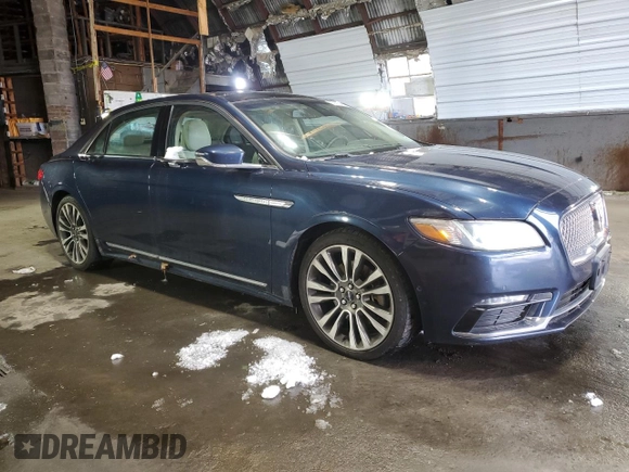 2017 Lincoln Continental Reserve with VIN 1LN6L9NP9H5610582, listed as a Copart auction lot 82686464 with 109,712 mi miles and Clean Title. Bid and sale history available at carsss.com. Image 4.