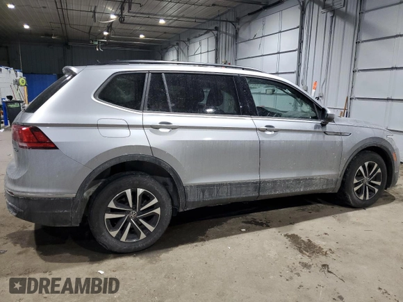 2022 Volkswagen Tiguan S with VIN 3VV0B7AX8NM053713, listed as a Copart auction lot 43020435 with 148,530 mi miles and Salvage title. Bid and sale history available at DreamBid. Image 3.