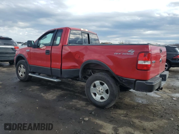2005 Ford F-150 XL with VIN 1FTRF14505NA21605, listed as a Copart auction lot 81748944 with 206,317 mi miles and Salvage title. Bid and sale history available at DreamBid. Image 2.