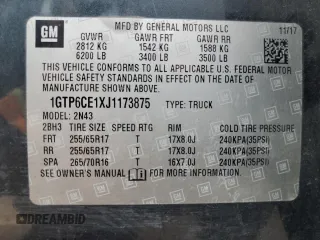 2018 GMC Canyon z VIN 1GTP6CE1XJ1173875, wystawiony jako Copart lot #47258005 z przebiegiem 104 076 mil mil oraz Szkoda całkowita • Salvage title. Historia ofert i sprzedaży dostępna na DreamBid. Obrazek 13.