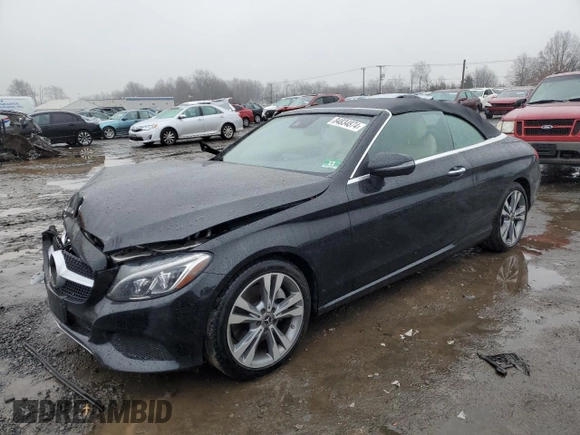 2018 Mercedes-Benz C 300 with VIN WDDWK4KB8JF679594, listed as a Copart auction lot 84834874 with 74,060 mi miles and Salvage title. Bid and sale history available at DreamBid. Image 1.
