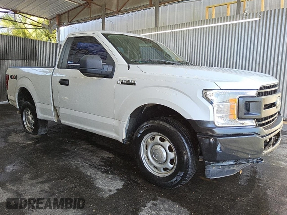 2018 Ford F-150 XL z VIN 1FTMF1EB2JFD61180, wystawiony jako Copart lot #60848285 z przebiegiem 152 990 mil mil oraz Czysty tytuł • Clean title. Historia ofert i sprzedaży dostępna na DreamBid. Obrazek 4.