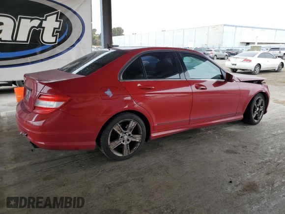 2010 Mercedes-Benz C 300 Sport with VIN WDDGF5EB5AR126331, listed as a Copart auction lot 59940775 with 168,590 mi miles and Salvage title. Bid and sale history available at DreamBid. Image 3.