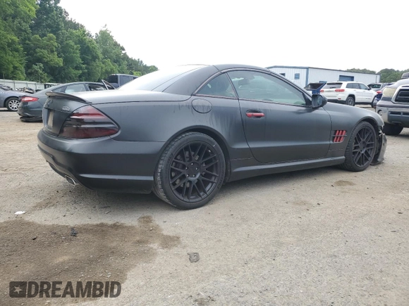 2009 Mercedes-Benz SL 550 с VIN WDBSK71F39F155827, выставлен на аукционе Copart как лот 59483095 с пробегом 74 017 миль миль и Списание • Salvage title. История ставок и продаж доступна на DreamBid. Изображение 3.