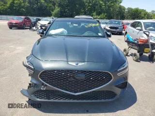 2023 Genesis G70 3.3T with VIN KMTG54TE3PU117672, listed as a Copart auction lot 63418684 with 19,899 mi miles and Salvage Title. Bid and sale history available at carsss.com. Image 5.