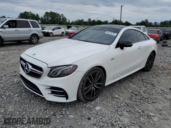2019 Mercedes-Benz E-Class AMG E 53 with VIN WDD1J6BB7KF091633, listed as a Copart auction lot 56676094 with 63,660 mi miles and Salvage Title. Bid and sale history available at carsss.com. Image 1.