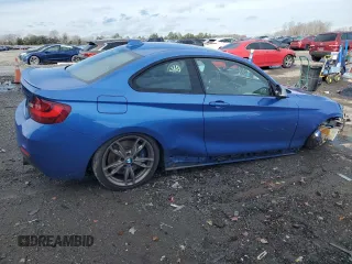2017 BMW 2 Series M240i xDrive with VIN WBA2G3C52HV640901, listed as a Copart auction lot 85121474 with 37,965 mi miles and Salvage Title. Bid and sale history available at carsss.com. Image 3.