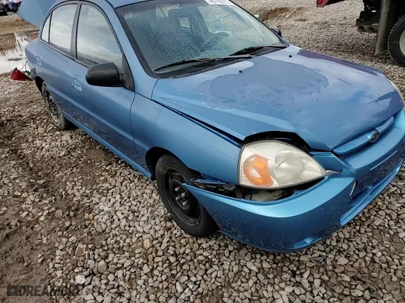 2005 Kia Rio with VIN KNADC125156375937, listed as a Copart auction lot 45710075 with 114,050 mi miles and Salvage Title. Bid and sale history available at carsss.com. Image 11.