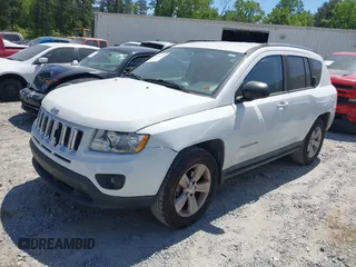 2012 Jeep Compass Sport with VIN 1C4NJCBB3CD503683, listed as a IAAI auction lot 42074897 with 154,933 mi miles. Bid and sale history available at carsss.com. Image 2.