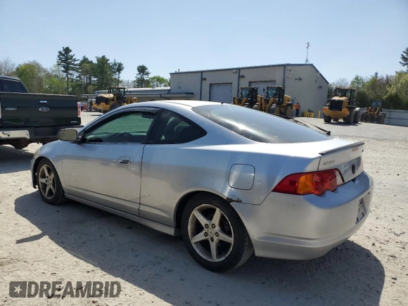 2002 Acura RSX Auto with VIN JH4DC54882C005078, listed as a Copart auction lot 55052255 with 165,549 mi miles and Clean Title. Bid and sale history available at carsss.com. Image 2.