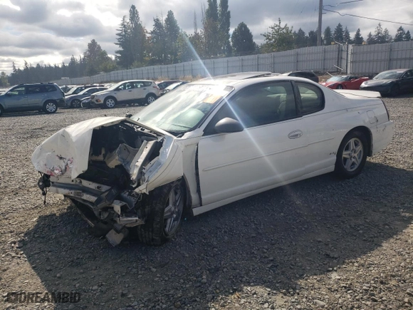 2004 Chevrolet Monte Carlo SS with VIN 2G1WX12K849310220, listed as a Copart auction lot 72740464 with 211,458 mi miles and Salvage Title. Bid and sale history available at carsss.com. Image 1.