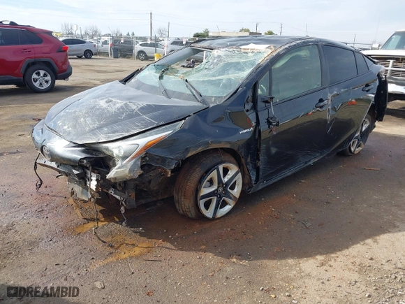 2018 Toyota Prius Two with VIN JTDKARFU7J3062094, listed as a IAAI auction lot 41648271 with 116,260 mi miles. Bid and sale history available at carsss.com. Image 18.