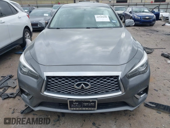 2021 Infiniti Q50 Luxe with VIN JN1EV7BP6MM702593, listed as a IAAI auction lot 41945690 with 53,083 mi miles and . Bid and sale history available at DreamBid. Image 13.