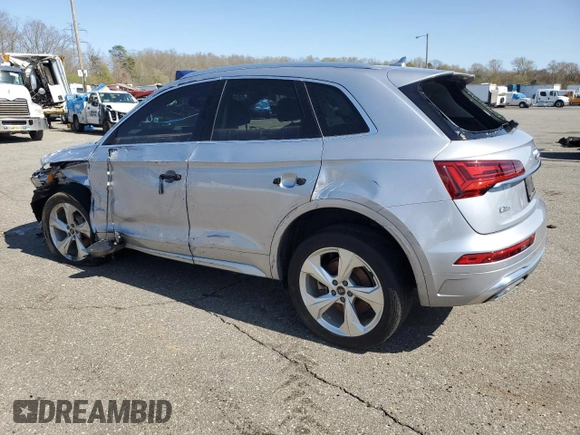2022 Audi Q5 S line Premium Plus with VIN WA1EAAFY1N2133216, listed as a Copart auction lot 53114465 with 28,571 mi miles and Clean title. Bid and sale history available at DreamBid. Image 2.