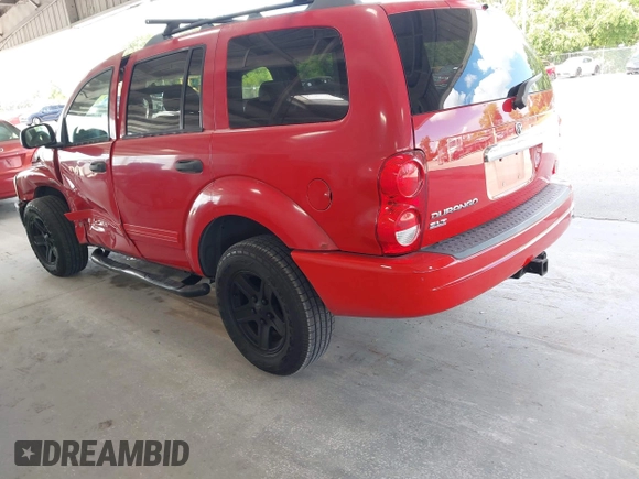 2005 Dodge Durango SLT with VIN 1D8HD48N85F607476, listed as a IAAI auction lot 42570504 with 211,840 mi miles and . Bid and sale history available at DreamBid. Image 3.