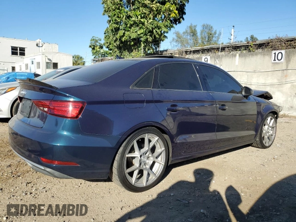 2018 Audi A3 Sedan Premium with VIN WAUAUGFF2J1013807, listed as a Copart auction lot 40755644 with 71,938 mi miles. Bid and sale history available at carsss.com. Image 3.