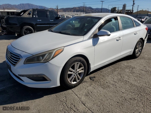 2015 Hyundai Sonata 2.4L SE with VIN 5NPE24AF7FH187761, listed as a Copart auction lot 41460185 with 160,379 mi miles and Clean Title. Bid and sale history available at carsss.com. Image 1.
