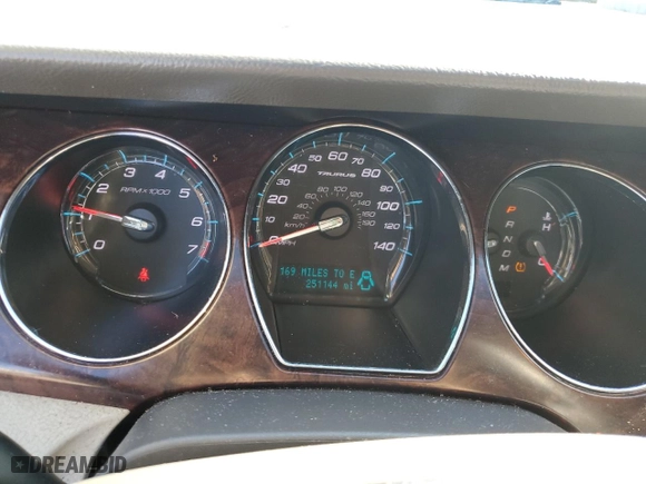 2010 Ford Taurus SEL with VIN 1FAHP2EW5AG161742, listed as a Copart auction lot 88723625 with 251144 miles and Salvage Title. Bid and sale history available at carsss.com. Image 9.